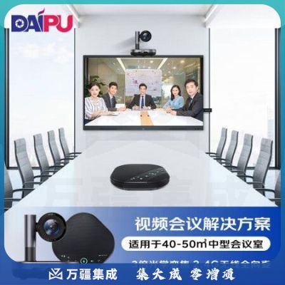 戴浦DP-ST30 视频会议解决方案(3倍摄像头DP-UK203+2.4G无线全向麦克风DP-M220W)适用于40-50㎡