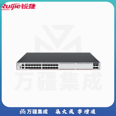 锐捷（Ruijie）RG-S5760-24SFP4XS-L 企业级24口光纤交换机 三层网管全光口交换机 万兆上行光口 可堆叠