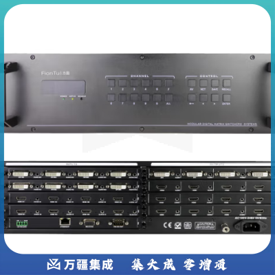 方图FionTu 视频会议解决方案（无缝插卡矩阵FT-2116HM-MTD含输入卡输出卡）适用于40-60㎡