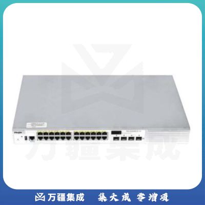 锐捷（Ruijie）24口千兆网管交换机RG-S2928G-E V3企业级以太网交换机 灰色
