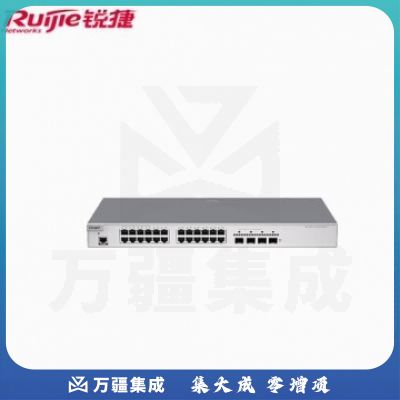 锐捷（Ruijie）24口千兆交换机 RG-S2910V2-24GT4SFP-L 二层网管型接入 光口上联 企业级 WL.1030