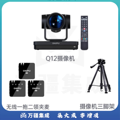 戴浦（DAIPU）DP-Q12A 4K竖屏电脑摄像头 超高清网络视频广角外接专用全套双麦套装