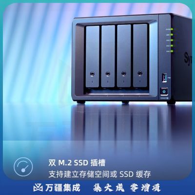 群晖（Synology）DS923+ 4盘位万兆扩展NAS 网络存储 私有云 团队云 备份网盘 标配+6T酷狼*4