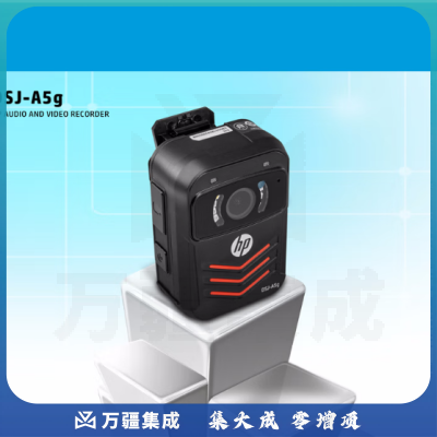 惠普HP DSJ-A5g 执法记录仪1296P高清红外夜视小巧随身现场记录仪GPS 黑色 128G