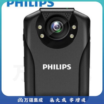 飞利浦 VTR-8201执法记录仪隐形3800万像素高清夜视 便携超长续航1296P录像机微型执法仪双录128G