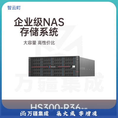 智云町HS300-R36 36*12TB 432TB双万兆NAS网络存储