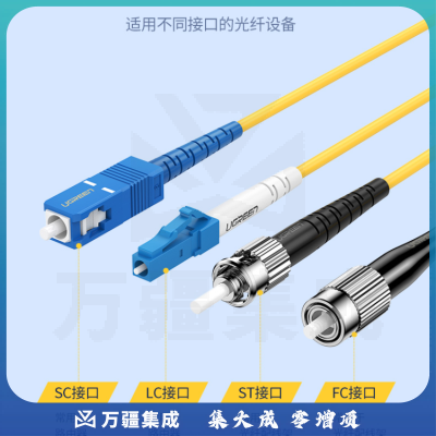 绿联 电信级光纤跳线 LC-LC单模单芯光缆跳线 成品网络连接线 收发器尾纤 3米 70663