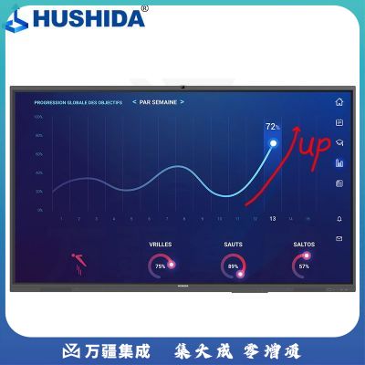 互视达（HUSHIDA）会议平板一体机教学培训触控触摸屏电子白板会议电视4K高清防眩光D2系列 i5/8G/120G+安卓双系统 65英寸