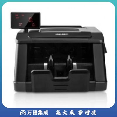 得力（deli）2193 语音验钞机 锂电池充电银行专用B类点钞机混点新版人民币 黑色