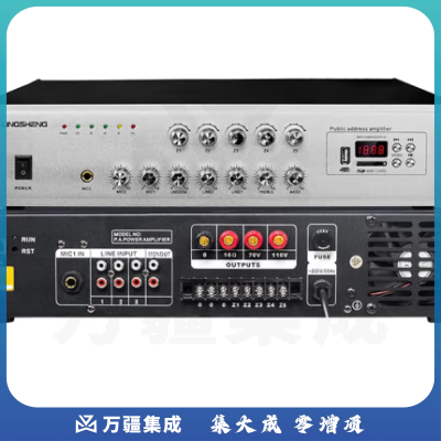 菱声（LINGSHENG） IP网络功放机定压校园公共广播系统远程控制终端解码器智能定时播放消防工程 IP180W