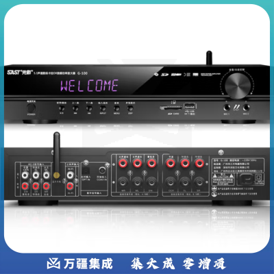 先科G-100 功放机 家庭影院5.1声道AV功放机 高保真无线蓝牙家用卡拉ok功放 峰值500w