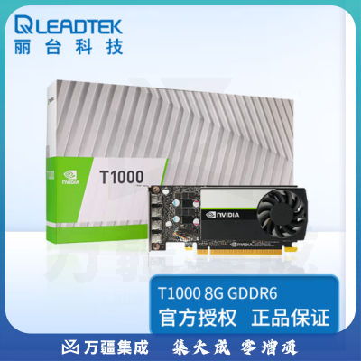 丽台（LEADTEK） NVIDAI RTX T1000 8G 3D建模设计绘图台式机专业图形显卡 T1000 8G 工业包装