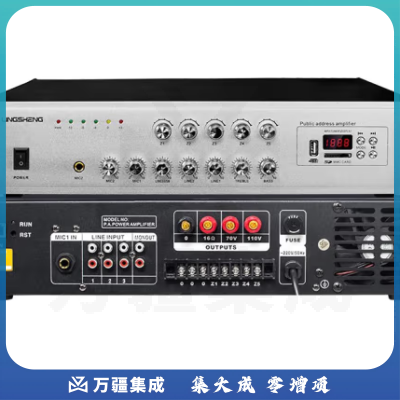 菱声（LINGSHENG） IP网络功放机定压校园公共广播系统远程控制终端解码器智能定时播放消防工程 IP80W