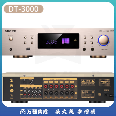 先科DT-3000 家庭影院功放机 专业5.1环绕家用音响功放卡拉ok音频放大器AV功放USB接口蓝牙播放 峰值800w