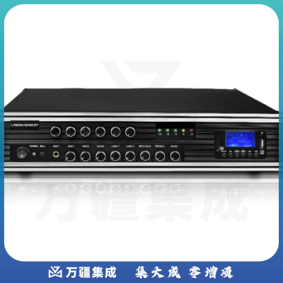 菱声（LINGSHENG）蓝牙合并式大功率专业定压定阻功放机校园广播系统功率放大器紧急宣传应急广播 180W六分区定压功放