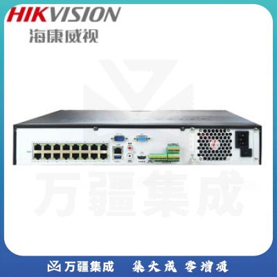海康威视（HIKVISION）DS-7916N-K4  支持80M/160M/256M网络接入带宽 最大支持6MP摄像机接入  H.265高效视频编码码流，支持HDMI接口4K输出，双网口