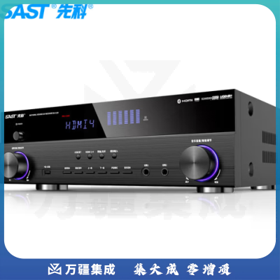 先科SU-110 AV功放机 5.1家庭影院HMDI功放高清4K/3D内置蓝牙无损传输专业大功率数字 3进2出峰值1000w