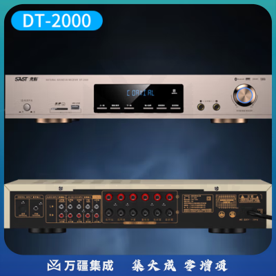 先科DT-2000 家庭影院功放机 专业5.1家用音响卡拉ok音频放大器AV功放机USB接口蓝牙播放 峰值600w
