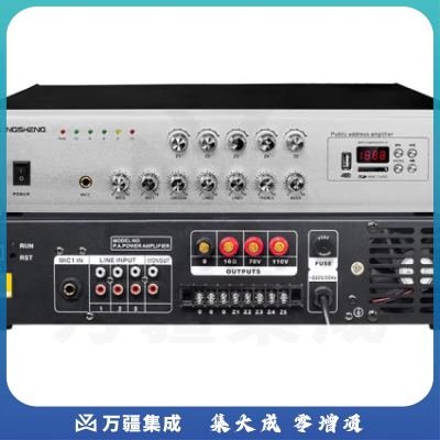 菱声（LINGSHENG） IP网络功放机定压校园公共广播系统远程控制终端解码器智能定时播放消防工程 IP500W