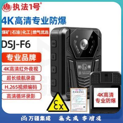 执法1号DSJ-F6 【防爆版】国货煤矿石油化工燃气防爆执法记录仪4K高清红外夜视 32G