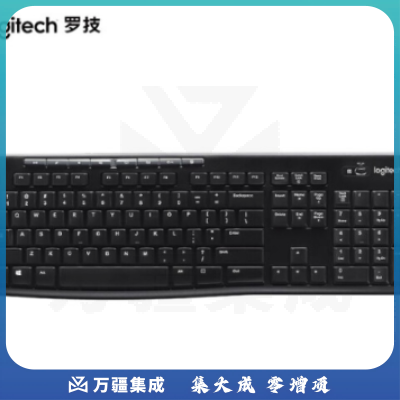 罗技（Logitech） K270无线键盘 全尺寸多媒体键盘 黑色