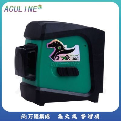 福骏1D绿光水平仪泥墙仪360°绿光贴墙仪AK30G自动安平四线蓝光水平仪 绿光贴墙仪AK-30G标配送旋转底座