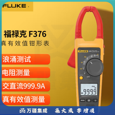 福禄克（FLUKE）F376 真有效值交直流钳形表 数字钳形万用表多用表 999.9A