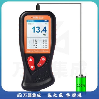 胜利仪器（VICTOR） 涂层测厚仪 油漆 铁基 铝基两用 漆膜仪 厚度测量仪 VC852B涂层测厚仪