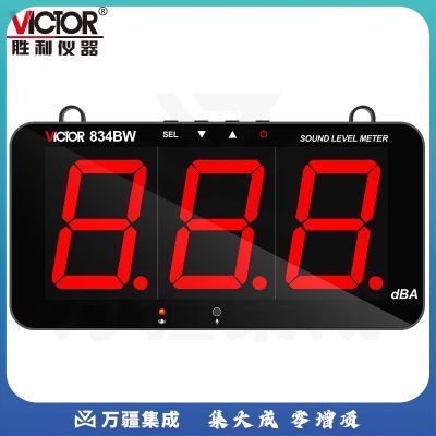 胜利仪器（VICTOR）高精度壁挂分贝仪声音测试器数显噪音计噪声检测报警功能 VC834M