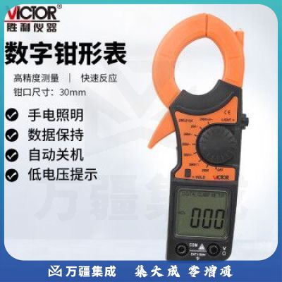 胜利仪器（VICTOR）DM3218A 数字钳形万用表高精度600A电流防烧抗干扰