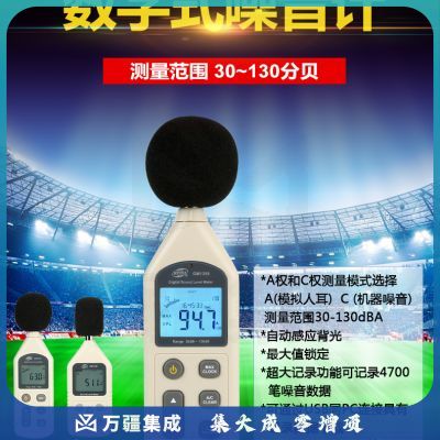 标智GM1356数字式噪音计高精度环境噪声测试仪声级计声压测量分贝仪 GM1356噪音计(带背光+数据软件)