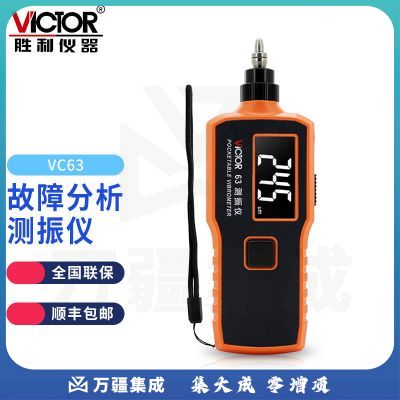 胜利仪器（VICTOR）高精度数字便携式测振仪VC63振动测量测振表故障测试仪