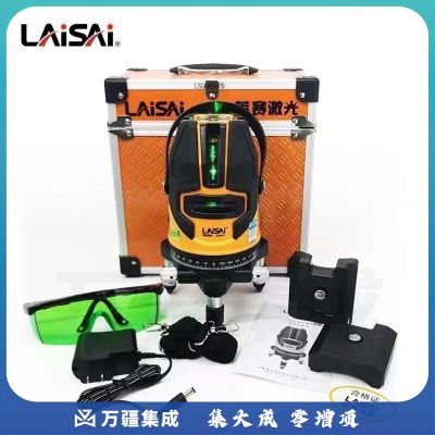 莱赛激光莱赛绿光五线投线仪LSG686SPD水平仪蓝光12线5线2线激光仪 绿光5线LSG686SPD双电池 脚架