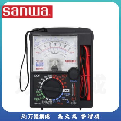 三和sanwa 指针万用表 SP-18D铂金丝表头测大电阻200MΩ电容1000uF电池检查日本原装