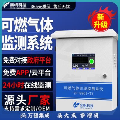 奕帆科技 可燃气体探测报警器加油站石油天然气浓度探测器气体泄漏检测仪 可燃气体在线监测-定制