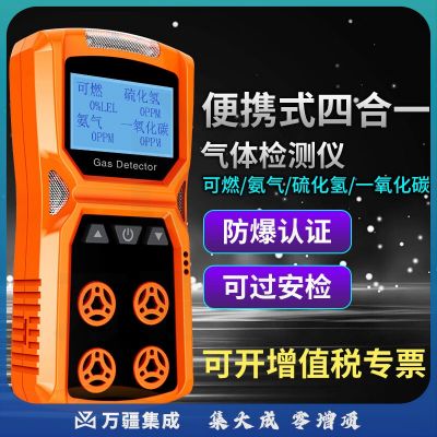 爱德克斯（EDKORS）便携式气体检测仪定制 可燃+氨气+硫化氢+一氧化碳