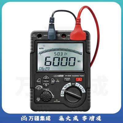 华盛昌（CEM）DT-6605专业高压绝缘电阻测试仪 兆欧表 高精度接地电阻测试仪 绝缘测试电阻5000V 60GΩ