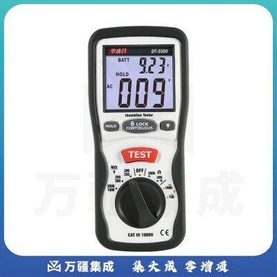 华盛昌（CEM）DT-5500数字绝缘电阻测试仪 兆欧表 高精度接地电阻测试仪 1000V