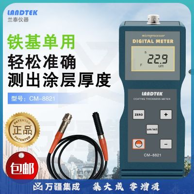 cnlandtek铁基涂层测厚仪CM8820/8821 磁性高精度镀锌层镀铬层油漆汽车漆面测厚仪 CM-8821（精度1%-3%）