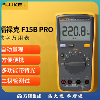 福禄克（FLUKE）F15B PRO 数字万用表 掌上型多用表 电流表 仪器仪表F15B