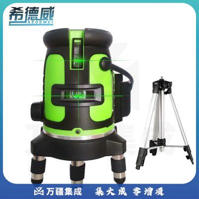 希德威（XEODWEI）强绿光水平仪高精度测墙仪打线水准仪 强绿光2线-锂电 三脚架