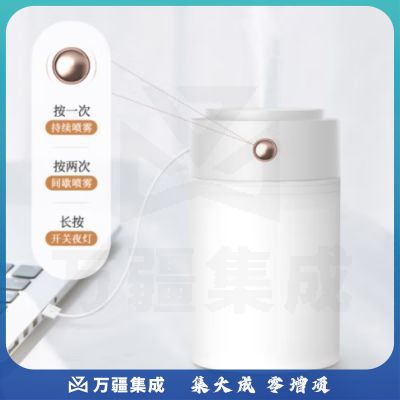 海纳斯（HANASS）加湿器 卧室家用办公室桌面迷你轻音车载USB插电便携夜灯加湿器伴侣 LYP829