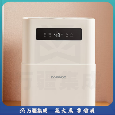 大宇（DAEWOO）J6 plus 韩国加湿器大容量上加水空气净化无雾家用静音卧室孕妇婴儿杀菌纯净型加湿 米白色
