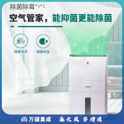松下（Panasonic）F-60C1YXC除湿机 抽湿机 日除湿30L家用卧室客厅地下室工业抽湿机除霉除菌除湿器