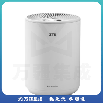 ZTK 无雾空气加湿器Air Mini A4家用卧室婴儿上加水大容量大雾量办公室空调房智能恒湿桌面冷蒸发式加湿器 象牙白A4智能低音版(适10-28㎡)