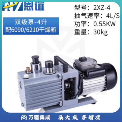 恩谊 电热恒温真空干燥箱工业真空烘箱除泡脱泡机消泡箱实验室 4升双级泵