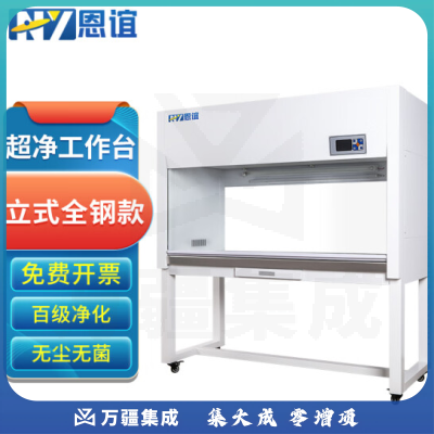 恩谊 超净工作台净化工作台实验室无菌无尘洁净操作台单面双面 全钢材质 SW-CJ-2FD豪华双人立式垂直风