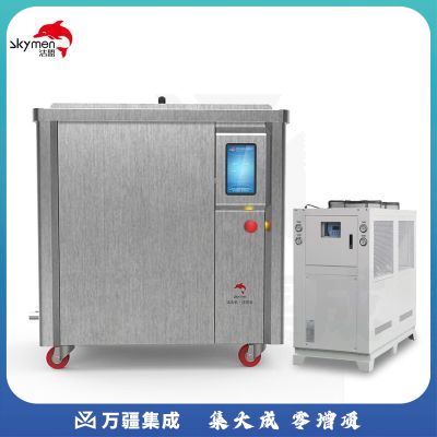 洁盟工业超声波清洗机五金零件线路板三槽大型清洗器除油除锈清洗仪 JM-118Y-38L定制款