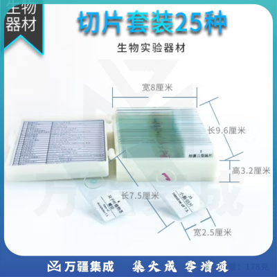思齐（SiQi）动植物切片标本 25片