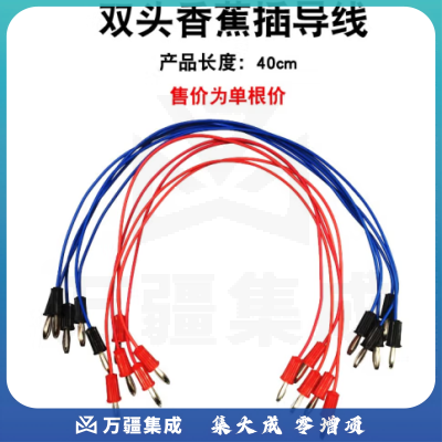思齐（SiQi）双头香蕉插（10根） 中小学物理实验电学电路教具教学仪器